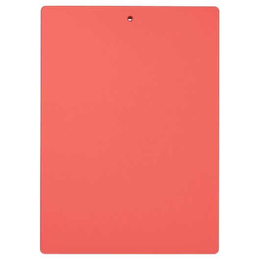 Lebende Korallenfarbe Klemmbrett (Rückseite)