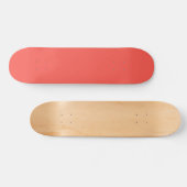 Lebende Korallenfarbe Skateboard (Horizontal)
