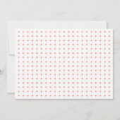 Lebende Koralleninitialen mutige Typografie Hochze Einladung (Rückseite)