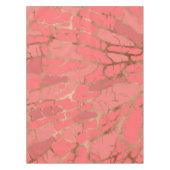 Lebende korallenrote Beschaffenheit Tischdecke (Vorderseite)