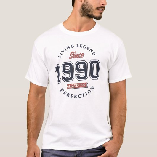 Lebende Legende 1990 Volljährig T-Shirt (Vorderseite)