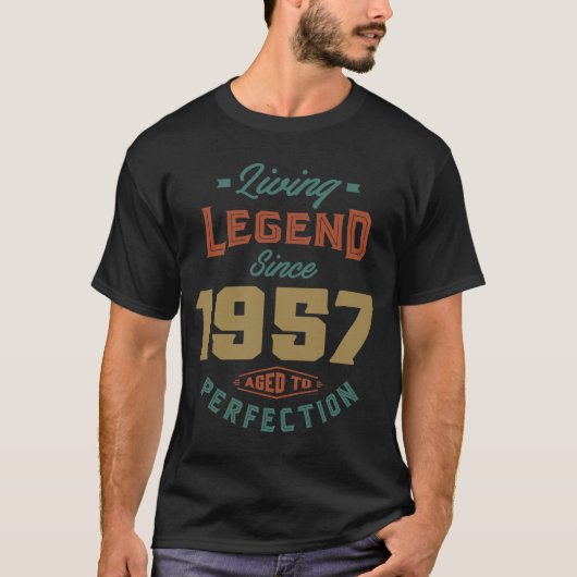 Lebende Legende seit 1957 T-Shirt (Vorderseite)