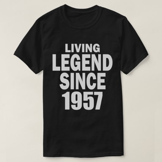 Lebende Legende seit 1957 T-Shirt (Design vorne)