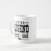 Lebende Legende seit 1965 Kaffeetasse (Vorderseite Links)