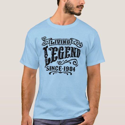 Lebende Legende seit 1984 T-Shirt (Vorderseite)