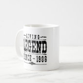Lebende Legende seit 1986 Kaffeetasse (Vorderseite Links)