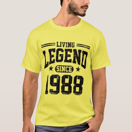 Lebende Legende seit 1988 T-Shirt (Vorderseite)