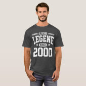 Lebende Legende seit 2000 T-Shirt (Vorne ganz)