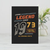 Lebende Legende zum Geburtstag Einladung (Stehend Vorderseite)