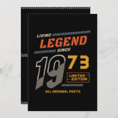 Lebende Legende zum Geburtstag Einladung (Vorne/Hinten)