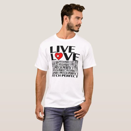 LEBENDE LIEBE PITCH PERFEKT T-Shirt (Vorne ganz)