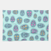 Lebende Pastelfarben Pysanka Geschirrtuch (Horizontal)