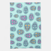 Lebende Pastelfarben Pysanka Geschirrtuch (Vertikal)