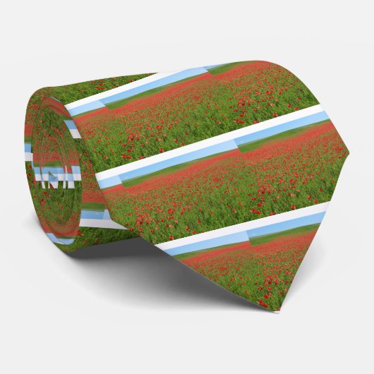 Lebende Poppies! Krawatte (Gerollt)