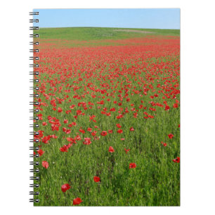 Lebende Poppies! Notizblock