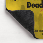 Lebende Tote/König in Gelbmousepad mit Krone Mousepad (Ecke)