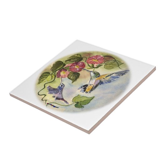 Lebende Vögel Fliese (Seite)