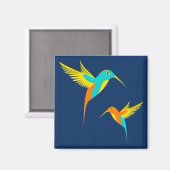 Lebende Vögel Magnet (Vorderseite/Rückseite)
