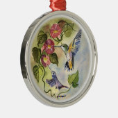 Lebende Vögel Silbernes Ornament (Rechts)