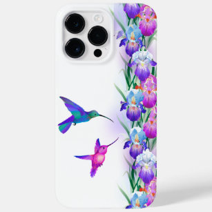 Lebende Vögel und Iris-Blume Case-Mate iPhone 14 Pro Max Hülle