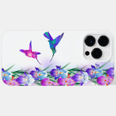 Lebende Vögel und Iris-Blume Case-Mate iPhone Hülle (Rückseite (Horizontal))