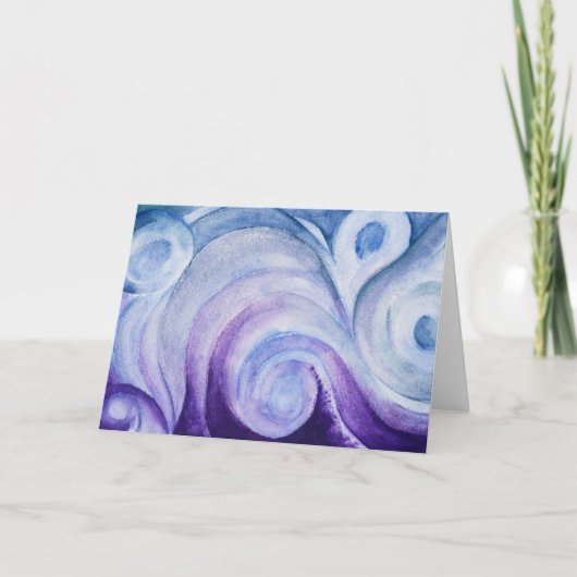 Lebende Wasser-Gruß-Karte Karte (Vorderseite)