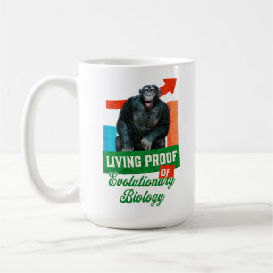 Lebender Beweis der Evolutionsbiologie Lustiger Sc Kaffeetasse