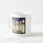 Lebender Bowling-Kegel Wird Lustige Geschenke Tees Kaffeetasse (Vorderseite Links)