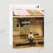 Lebender Fisch zum Verkauf Postkarte (Vorne/Hinten)