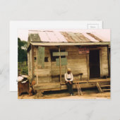 Lebender Fisch zum Verkauf Postkarte (Vorne/Hinten)