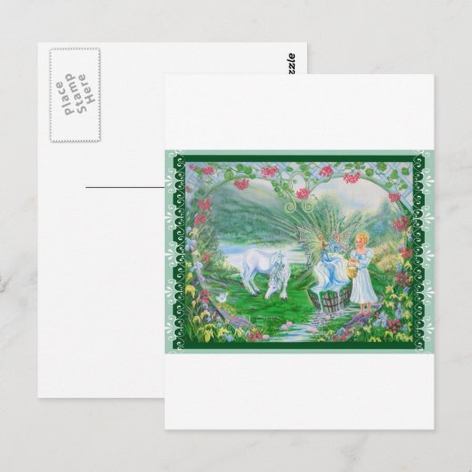 Lebender Frühling Postkarte (Vorne/Hinten)