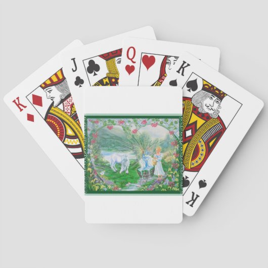 Lebender Frühling Spielkarten (Rückseite)