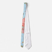 Lebender korallenroter Rosen-Blumenstrauß mit Krawatte (Rückseite)