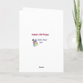 Lebender Lang-Geburtstag Karte (Rückseite)