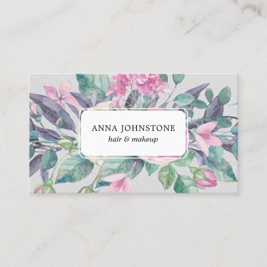 Lebender QR-Code für Blooms | Ernennung Visitenkarte (Vorderseite)