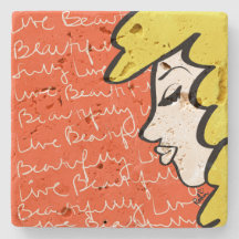 Lebender, schöner SteinUntersetzer