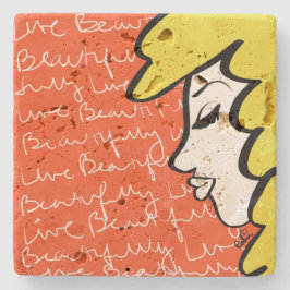 Lebender, schöner SteinUntersetzer