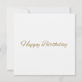 Lebender Vogel fliegen mit Blume Glücklich Geburts (Rückseite)