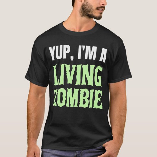 Lebender Zombie T-Shirt (Vorderseite)
