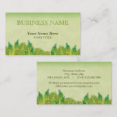 Lebendes Blattwerk ~ bc Visitenkarte (Vorne/Hinten)