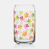 Lebendes Blumenmosaikglas Dosenglas (Rückseite)