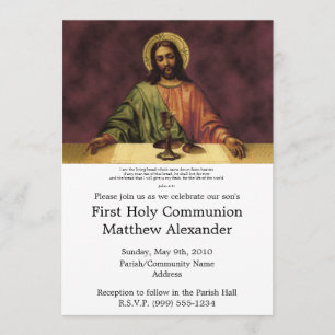 Lebendes Brot Erste Kommune Einladung