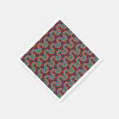 Lebendes geometrisches Kaleidoskop Serviette (Ecke)