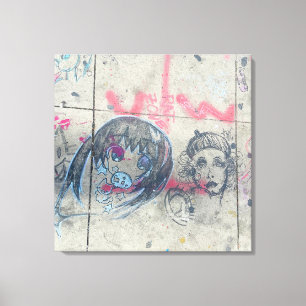 Lebendes Graffiti aus Chicago Leinwanddruck