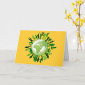 Lebendes Grün: Unsere grüne Erde Karte (Gelbe Blume)