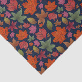 Lebendes Herbstblatt, rot, orange, grün Seidenpapier (Ausschnitt)