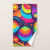 Lebendes kosmisches Kaleidoskop Badhandtuch Set (Handtuch)