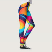 Lebendes kosmisches Kaleidoskop Leggings (Rechts)