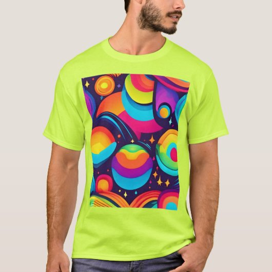 Lebendes kosmisches Kaleidoskop T-Shirt (Vorderseite)