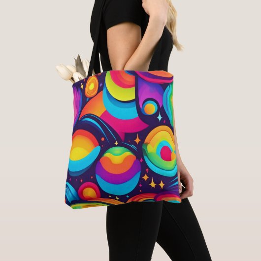 Lebendes kosmisches Kaleidoskop Tasche (Von Nahem)